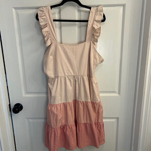 Women's ontwelth Dress XL Pink White